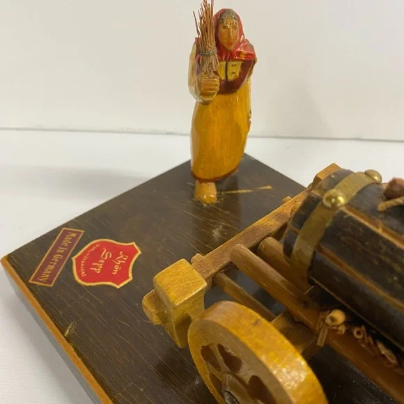 Rhon Sepp German Hand Carved Carriage Scene. Rare. Vintage 60’s or older.